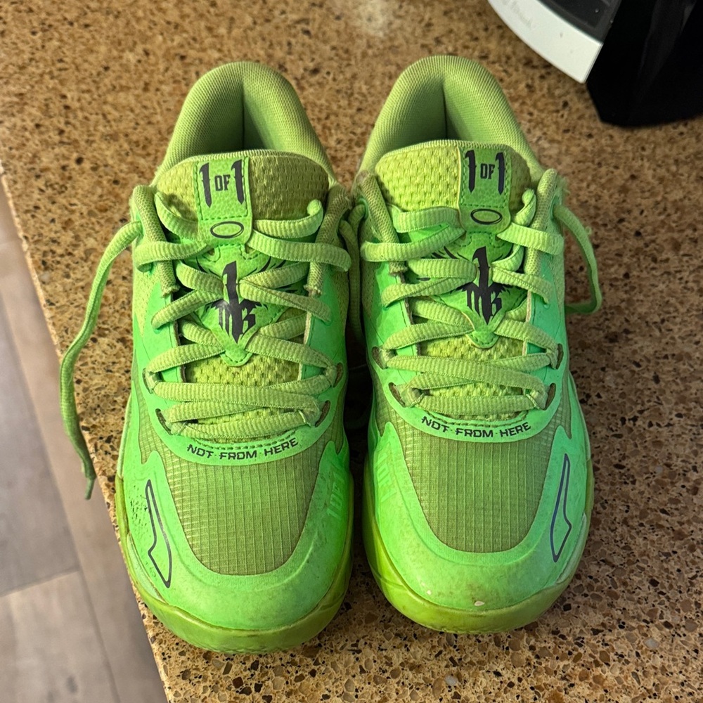 Puma Kids Neon Green Lamelo Sneakers
